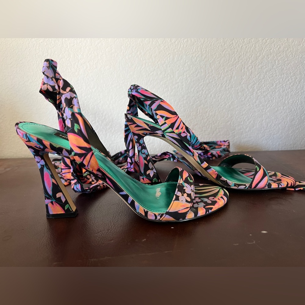 Nine West Kelsie Ankle Wrap Heeled Sandals